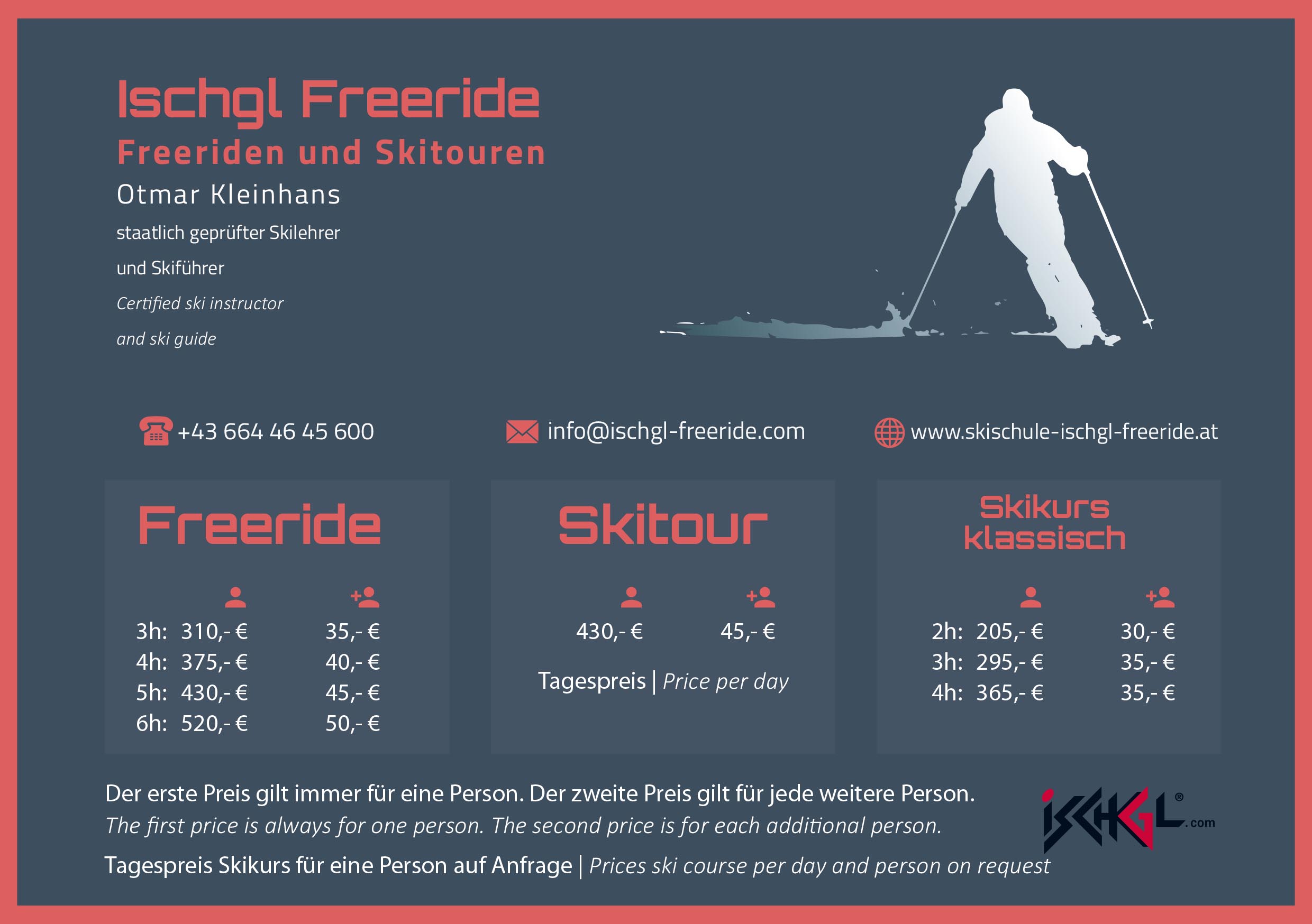 Flyer Skischlue Ischgl